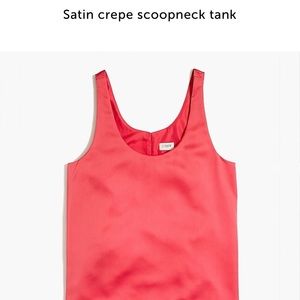 J. Crew Factory Satin Crepe Scoop Tank